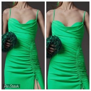 ZARA | Draped Midi Dress